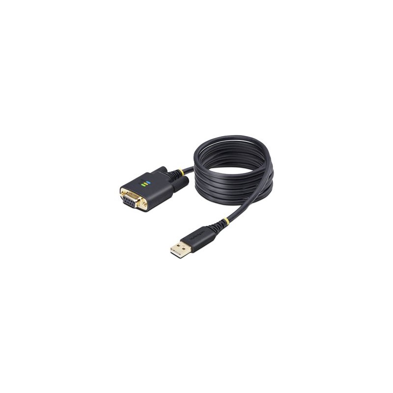 StarTech.com 6.6ft/2m USB to Null Modem Serial Adapter Cable, FTDI, RS232 - USB / sériový kabel - USB (M) do DB-9 (F) - 2 m