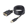 StarTech.com 6.6ft/2m USB to Null Modem Serial Adapter Cable, FTDI, RS232 - USB / sériový kabel - USB (M) do DB-9 (F) - 2 m