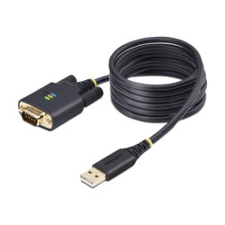StarTech.com 6.6ft (2m) USB to Serial Adapter Cable, COM Retention, RS232 - USB / sériový kabel - USB (M) do DB-9 (M)