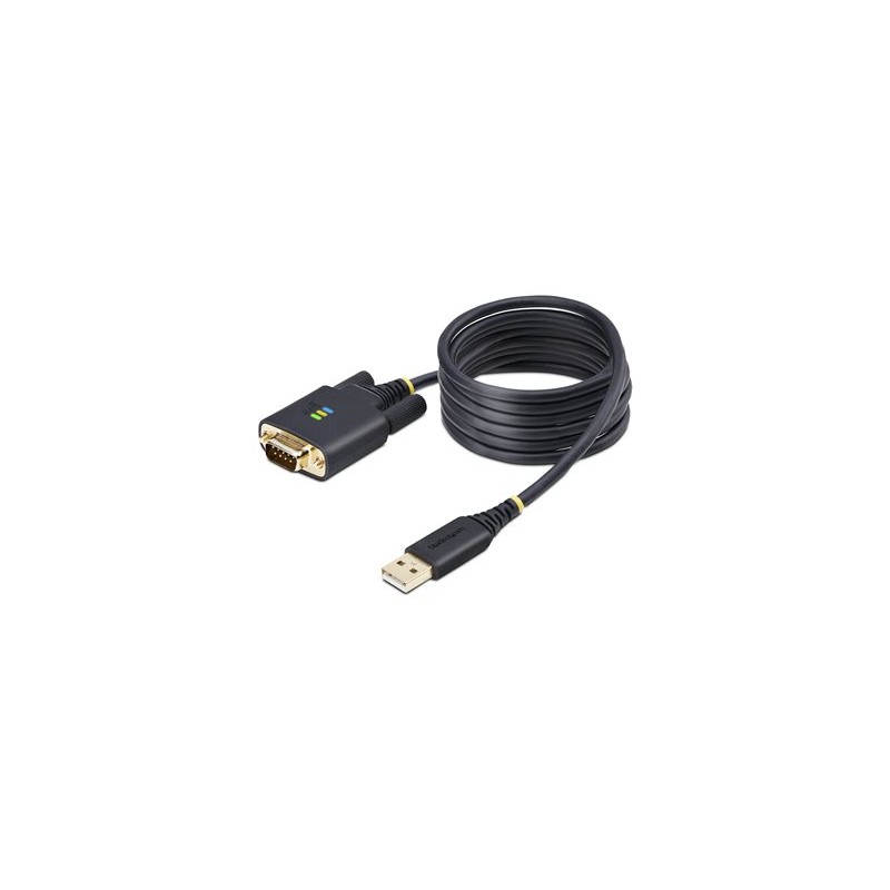 StarTech.com 6.6ft (2m) USB to Serial Adapter Cable, COM Retention, RS232 - USB / sériový kabel - USB (M) do DB-9 (M)