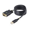 StarTech.com 6.6ft (2m) USB to Serial Adapter Cable, COM Retention, RS232 - USB / sériový kabel - USB (M) do DB-9 (M)