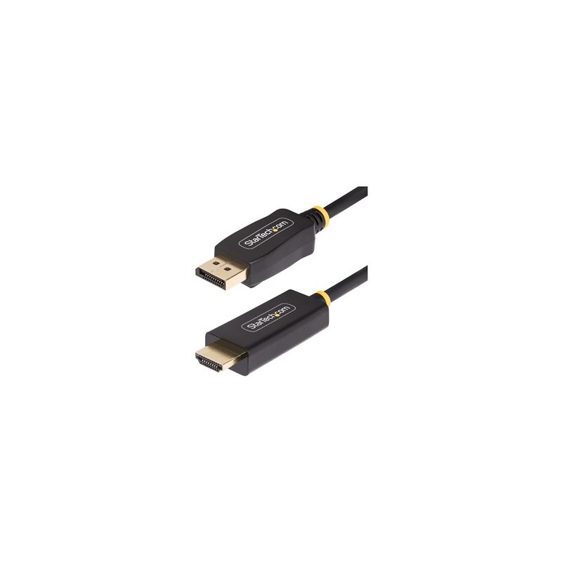 StarTech.com 9.8ft (3m) DisplayPort to HDMI Adapter Cable, 4K 60Hz with HDR, DP to HDMI 2.0b, Active Video Converter