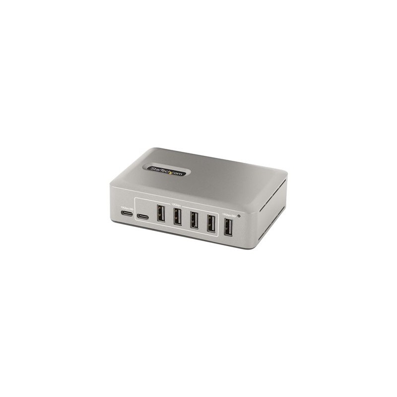 StarTech.com 10-Port USB-C Hub, 8x USB-A + 2x USB-C, Self-Powered w/ 65W Power Supply, USB 3.1 10Gbps Hub w/ BC1.2 Charging