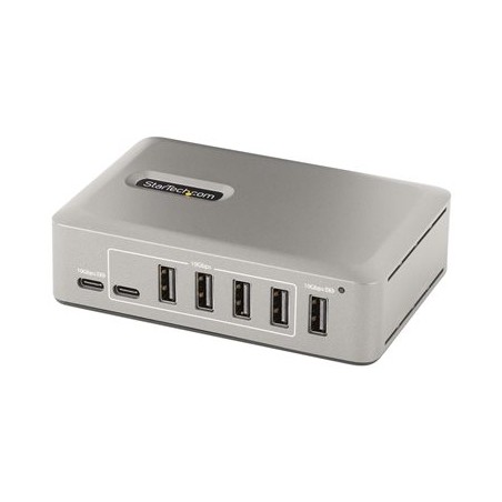 StarTech.com 10-Port USB-C Hub, 8x USB-A + 2x USB-C, Self-Powered w/ 65W Power Supply, USB 3.1 10Gbps Hub w/ BC1.2 Charging