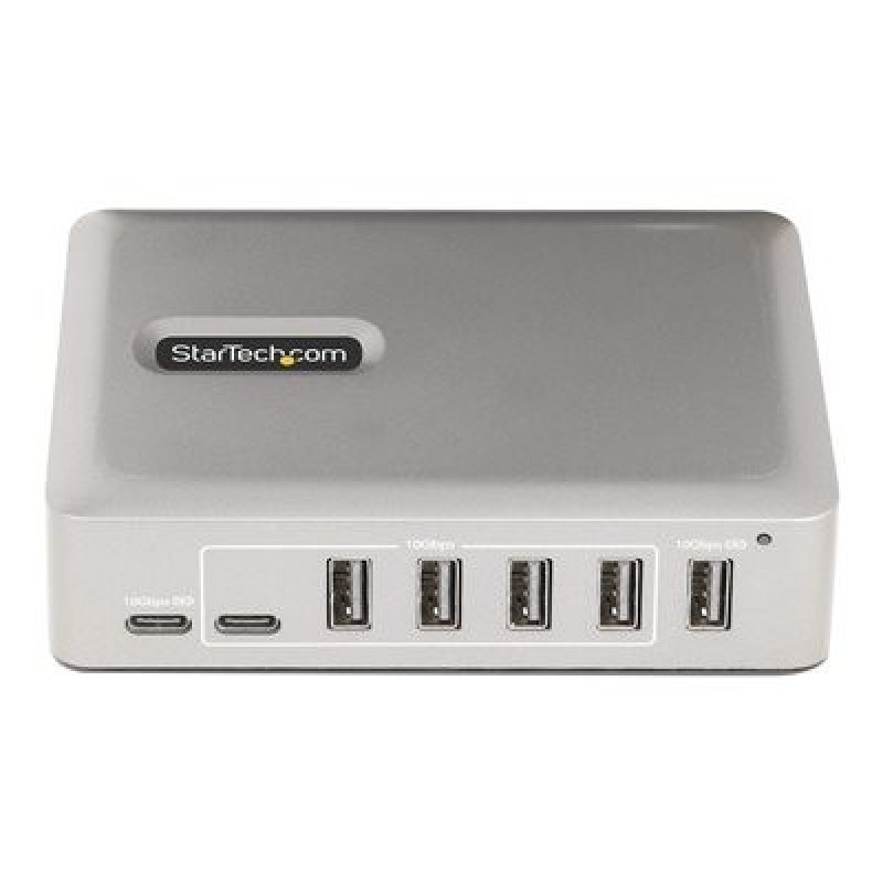 StarTech.com 7-Port USB-C Hub, 5x USB-A + 2x USB-C, Self-Powered w/ 65W Power Supply, USB 3.1 10Gbps Hub w/ BC1.2 Charging