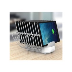 Compulocks 10 Ports USB Charging Dock Station With EU Plug - Dobíjecí stanice - 120 Watt - 2.4 A - 10 výstupní konektory (USB)