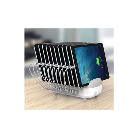 Compulocks 10 Ports USB Charging Dock Station With EU Plug - Dobíjecí stanice - 120 Watt - 2.4 A - 10 výstupní konektory (USB)