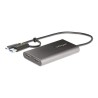 StarTech.com USB-C to Dual-HDMI Adapter, USB-C or A to 2x HDMI, 4K 60Hz, 100W PD Pass-Through, 1ft (30cm) Built-in Cable