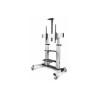 StarTech.com Rolling TV Cart/Stand On Wheels, Up to 100inch/220lb Screens - Vozík - pro plochý panel - plast, hliník, ocel
