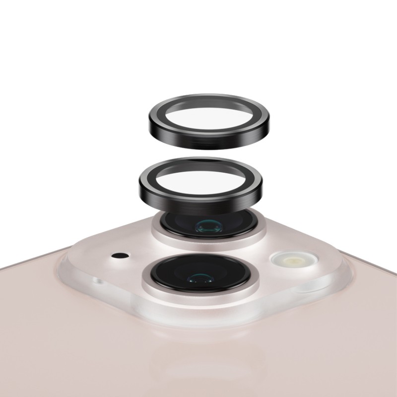 PanzerGlass - Chránic na objektiv pro mobilní telefon - cerná - pro Apple iPhone 13, 13 mini