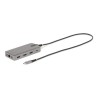 StarTech.com USB-C Triple-Monitor Multiport Adapter, Dual 4K 60Hz + 4k 30Hz HDMI & DisplayPort, 3-Port USB 10Gbps Hub, 100W