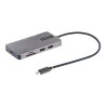 StarTech.com USB C Multiport Adapter, Dual HDMI Video, 4K 60Hz, 2-Port 5Gbps USB-A Hub, 100W Power Delivery Charging, GbE