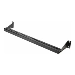StarTech.com 1U Rack Mountable Cable Lacing Bar w/Adjustable Depth, Cable Support Guide For Organized 19" Racks/Cabinets