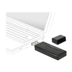 Delock USB 3.0 Dual Band WLAN ac/a/b/g/n Stick - Síťový adaptér - USB 3.0 - Wi-Fi 5 - černá 12463