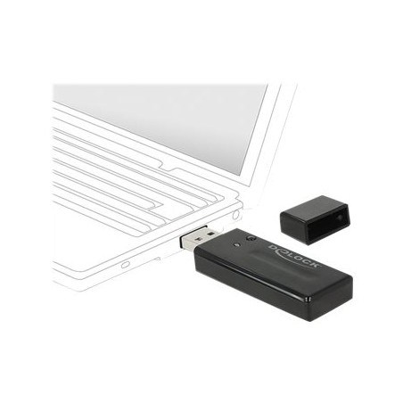 Delock USB 3.0 Dual Band WLAN ac/a/b/g/n Stick - Síťový adaptér - USB 3.0 - Wi-Fi 5 - černá 12463