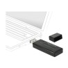 Delock USB 3.0 Dual Band WLAN ac/a/b/g/n Stick - Síťový adaptér - USB 3.0 - Wi-Fi 5 - černá 12463