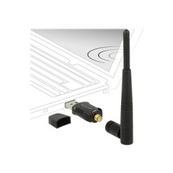 Delock USB 2.0 Dual Band WLAN ac/a/b/g/n Stick - Síťový adaptér - USB 2.0 - Wi-Fi 5 - černá