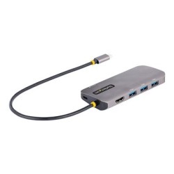 StarTech.com USB C Multiport Adapter, 4K 60Hz HDMI Video, 3-Port 5Gbps USB-A 3.2 Hub, 100W Power Delivery Passthrough, GbE, USB