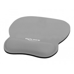 Delock Ergonomic - Podložka pro myš s polštářkem pro zápěstí - šedá