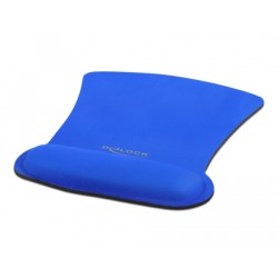 Delock Ergonomic - Podložka pro myš s polštářkem pro zápěstí - modrá