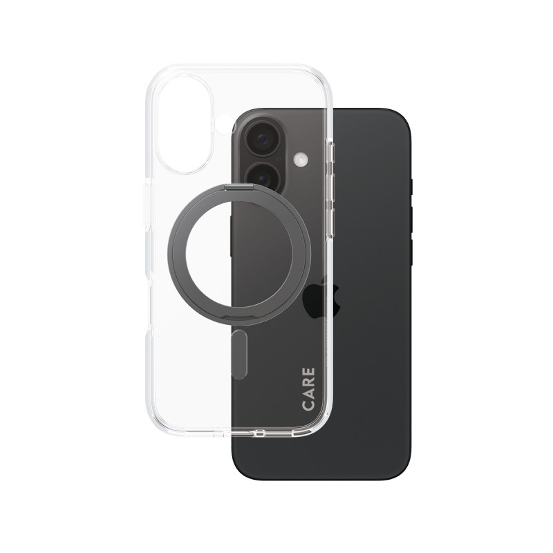 CARE by PanzerGlass - Zadní kryt pro mobilní telefon - s hliníkovým stojánkem - kompatibilita s MagSafe - termoplastický