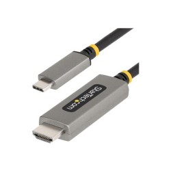 StarTech.com 6ft (2m) USB-C to HDMI Adapter Cable, 8K 60Hz, 4K 144Hz, HDR10, USB Type-C to HDMI 2.1 Video Converter Cable