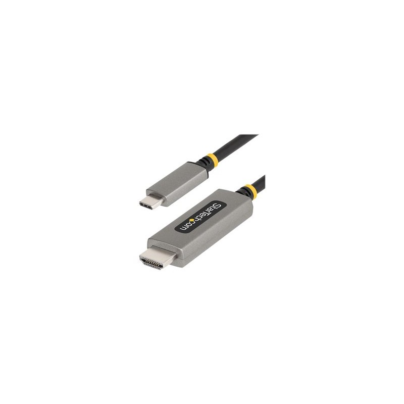 StarTech.com 6ft (2m) USB-C to HDMI Adapter Cable, 8K 60Hz, 4K 144Hz, HDR10, USB Type-C to HDMI 2.1 Video Converter Cable
