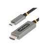 StarTech.com 3ft (1m) USB-C to HDMI Adapter Cable, 8K 60Hz, 4K 144Hz, HDR10, USB Type-C to HDMI 2.1 Video Converter Cable