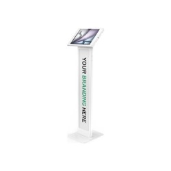 Compulocks iPad Air M2 & M3 13", Apex Enclosure Brandable Floor Stand - White - Stojan - pro tablet - brandable - uzamykatelný
