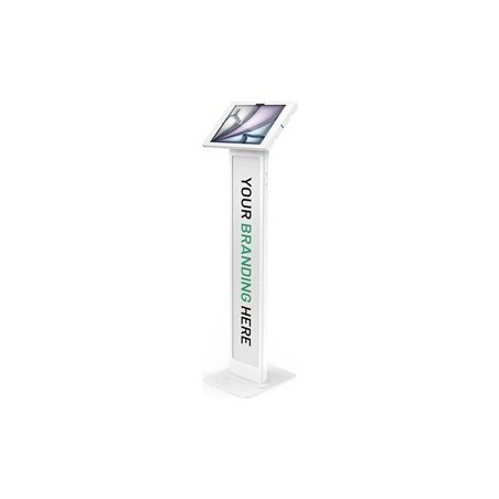 Compulocks iPad Air M2 & M3 13", Apex Enclosure Brandable Floor Stand - White - Stojan - pro tablet - brandable - uzamykatelný