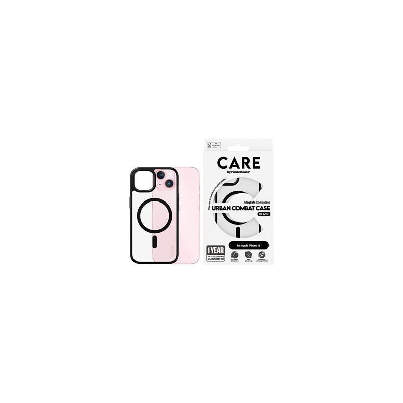 CARE by PanzerGlass Urban Combat - Zadní kryt pro mobilní telefon - kompatibilita s MagSafe - termoplastický polyuretan (TPU)