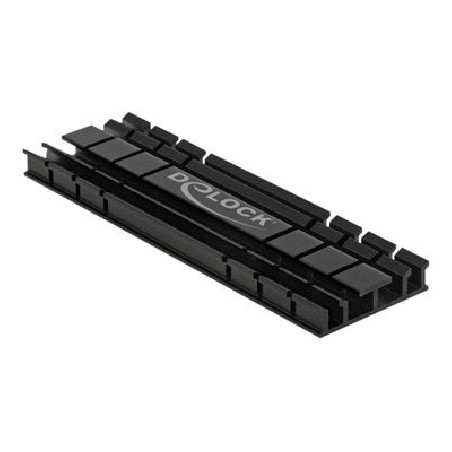 Delock Heat Sink flat 70 mm for M.2 module - Chladič SSD - černá