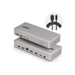 StarTech.com USB4 Docking Station, USB-C 40Gbps, Dual Video HDMI, Up to 2x 4K 60Hz 4:4:4 (RGB) or 2x 4K 120Hz 4:2:2