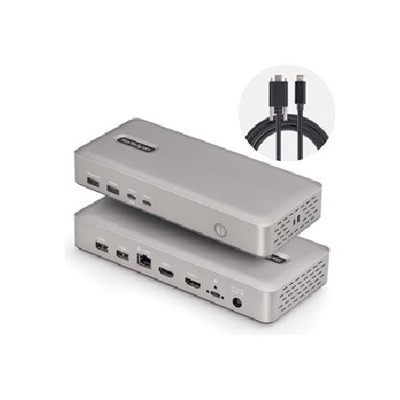 StarTech.com USB4 Docking Station, USB-C 40Gbps, Dual Video HDMI, Up to 2x 4K 60Hz 4:4:4 (RGB) or 2x 4K 120Hz 4:2:2