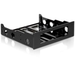 Delock Installation frame 3?? 5?? - Bay adaptér pro datový sklad - 5,25" na 3,5" - černá