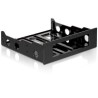 Delock Installation frame 3?? 5?? - Bay adaptér pro datový sklad - 5,25" na 3,5" - černá