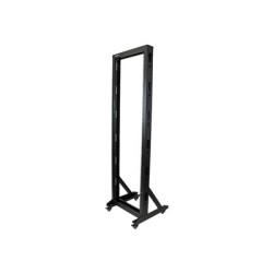StarTech.com 42U Mobile Open Frame Network Rack with Wheels- 663lbs - 2 Post 19" Portable Rack for Computer, AV, Media, IT