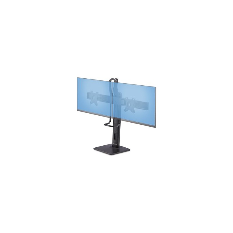 StarTech.com Crossbar Dual Monitor Desk Stand, Double 27inch Screens/VESA - Stojan - pro 2 monitory - plast, hliník, ocel