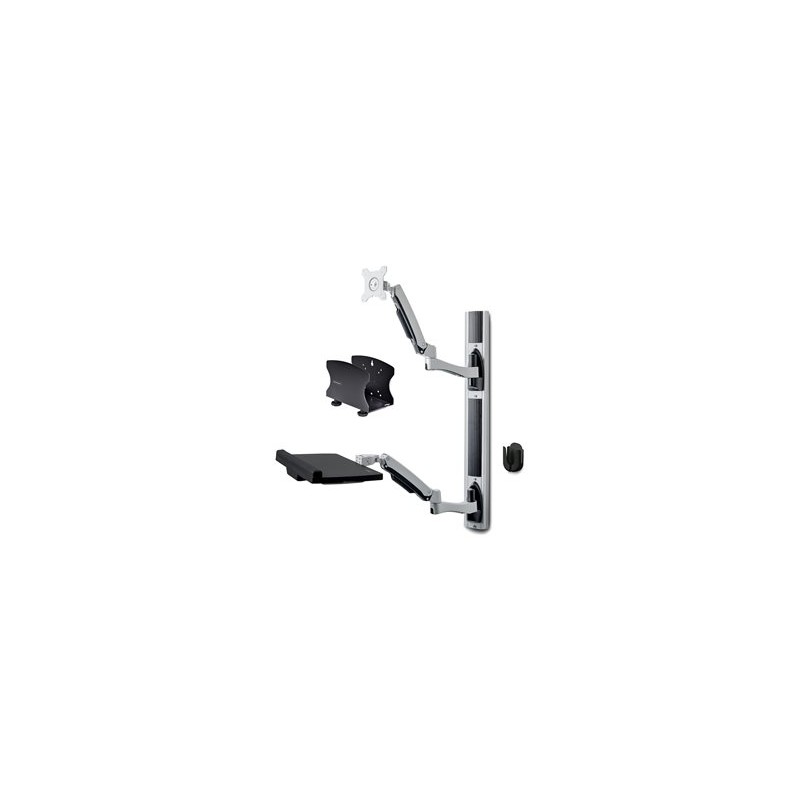 StarTech.com Wall Mount Workstation, VESA Mount For 32" Monitors (22lb/10kg), Fully Articulating Arms For Single Monitor Mount