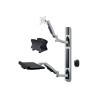 StarTech.com Wall Mount Workstation, VESA Mount For 32" Monitors (22lb/10kg), Fully Articulating Arms For Single Monitor Mount