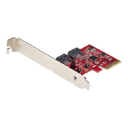 StarTech.com SATA PCIe Card, 2 Port PCIe SATA Expansion card, 6Gbps SATA Card, Full/Low Profile, PCI Express to SATA Adapter