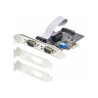 StarTech.com 2-Port Serial PCIe Card, Dual-Port PCI Express to RS232/RS422/RS485 (DB9) Serial Card, Low-Profile Brackets Incl.
