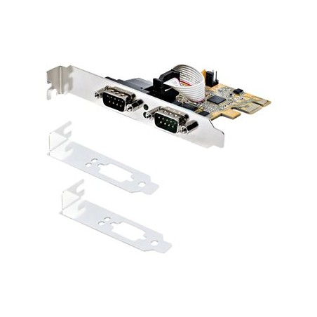 StarTech.com 2-Port PCI Express Serial Card, Dual Port PCIe to RS232 (DB9) Serial Interface Card, 16C1050 UART, Standard or Low