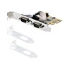 StarTech.com 2-Port PCI Express Serial Card, Dual Port PCIe to RS232 (DB9) Serial Interface Card, 16C1050 UART, Standard or Low