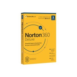 Norton 360 Deluxe - Pro Tech Data - licence na předplatné (1 rok) - 5 zařízení, cloudové úložiště 50 GB - stažení - ESD - Win