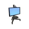 Ergotron Neo-Flex Mobile MediaCenter UHD - Vozík - Technologie konstantní síly - pro plochý panel - černá - velikost obrazovky: