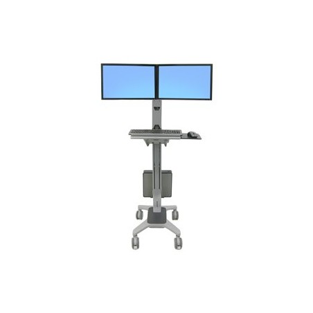 Ergotron Neo-Flex WideView WorkSpace - Vozík - Technologie konstantní síly - pro 2 LCD displeje / PC vybavení - duální