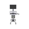 Ergotron WorkFit-C Single LD Sit-Stand Workstation - Vozík - pro LCD displej / PC vybavení - šedá - velikost obrazovky: až do