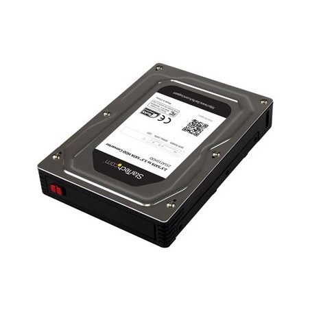 StarTech.com 2.5" to 3.5" SATA HDD/SSD Adapter Enclosure - External Hard Drive Converter with HDD/SSD Height up to 12.5mm
