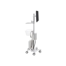 Ergotron StyleView Pole Cart - Vozík - pro LCD displej/tablet - jasně bílá - velikost obrazovky: až 24"